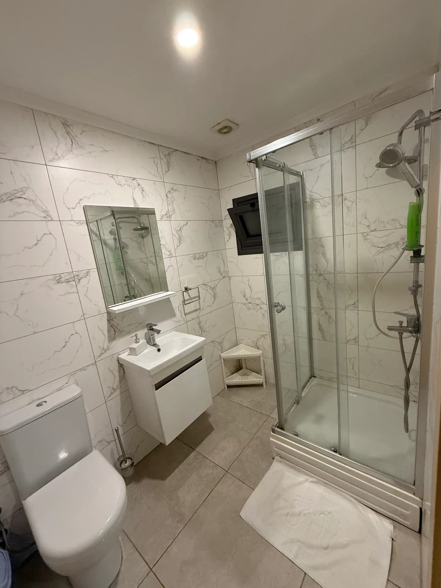 Bathroom with walk-in shower